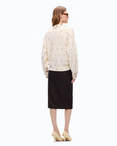 Pullover aus Wolle und Kaschmir mit Schmuckapplikationen -  | Pinko