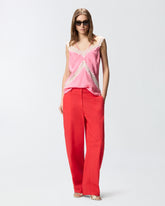 Spotted lingerie top with lace -  | Pinko