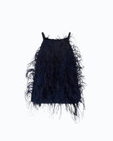 Fluid top with feather detailing -  | Pinko