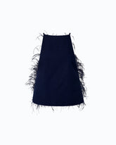 Fluid top with feather detailing -  | Pinko
