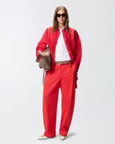 Barrel-fit trousers in stretch cotton -  | Pinko