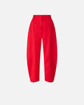 Barrel-fit trousers in stretch cotton -  | Pinko