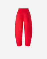 Barrel-fit trousers in stretch cotton -  | Pinko