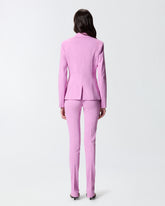 Linen-blend jacket with rear slit -  | Pinko