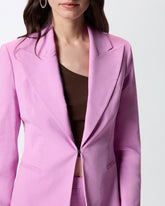 Linen-blend jacket with rear slit -  | Pinko