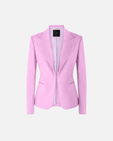Linen-blend jacket with rear slit -  | Pinko