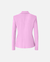 Linen-blend jacket with rear slit -  | Pinko