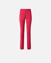 Satin trousers with adjustable hem slit detail -  | Pinko