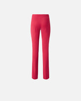 Satin trousers with adjustable hem slit detail -  | Pinko