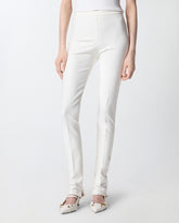 Trousers with adjustable hem slit detail -  | Pinko