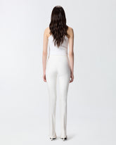 Trousers with adjustable hem slit detail -  | Pinko
