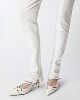 Trousers with adjustable hem slit detail -  | Pinko