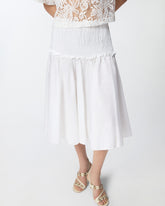 Midi skirt with elasticated band -  | Pinko