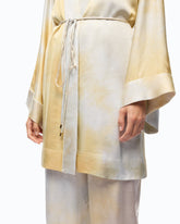 Gradient satin kimono with belt -  | Pinko