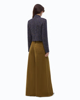 Cropped bouclé tweed jacket with metal buttons - Trasparente | Pinko