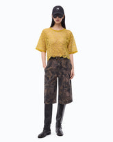 Macramé top with apple motif - Trasparente | Pinko