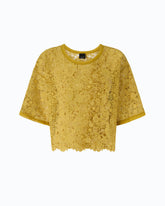 Macramé top with apple motif - Trasparente | Pinko
