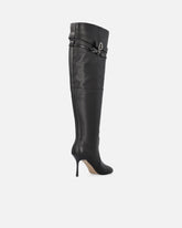 Knee-high nappa leather boots with heel and strap -  | Pinko
