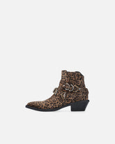 Cowboy boots with studs and animal print -  | Pinko
