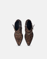 Cowboy boots with studs and animal print -  | Pinko