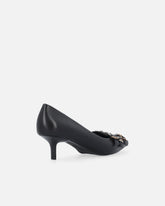 Low leather pumps with straps and studs -  | Pinko