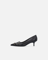Low leather pumps with straps and studs -  | Pinko