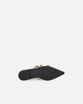 Spitz zulaufende Ballerinas aus Leder mit Nieten -  | Pinko