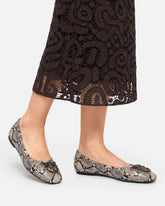 Ballerinas with python print and Love Birds logo -  | Pinko