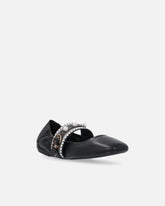 Nappa leather ballerinas with jewel band -  | Pinko