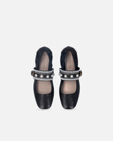 Nappa leather ballerinas with jewel band -  | Pinko