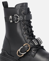 Combat boots with metal inserts -  | Pinko
