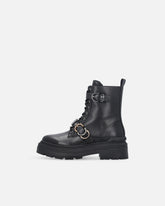 Combat boots with metal inserts -  | Pinko