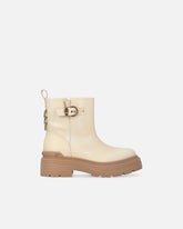 Leather booties with Love Birds logo -  | Pinko