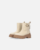 Leather booties with Love Birds logo -  | Pinko