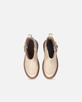 Leather booties with Love Birds logo -  | Pinko