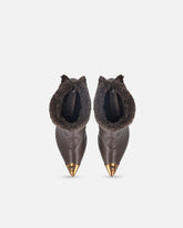 Booties with faux fur and metal toe -  | Pinko