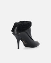 Booties with faux fur and metal toe -  | Pinko