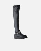 Thigh-high boots with metal inserts -  | Pinko