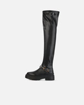 Thigh-high boots with metal inserts -  | Pinko