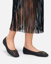 Perforated ballerinas with Love Birds logo -  | Pinko