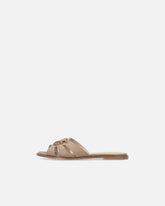 Leather slip-on sandals with Love Birds logo -  | Pinko