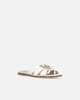 Leather slip-on sandals with Love Birds logo -  | Pinko