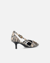 Pumps with python print and jewel studs -  | Pinko