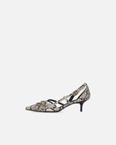 Pumps with python print and jewel studs -  | Pinko