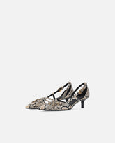 Pumps with python print and jewel studs -  | Pinko