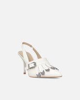 Leather slingbacks with saddlery-inspired details -  | Pinko