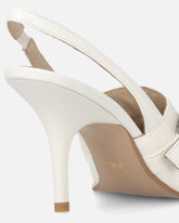 Leather slingbacks with saddlery-inspired details -  | Pinko