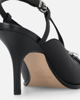 Sling-back pumps in nappa leather with straps and stiletto heel -  | Pinko