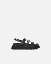 Sandalen aus Leder mit Kette -  | Pinko