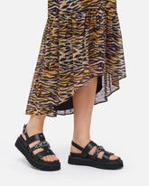 Leather sandals with chain -  | Pinko